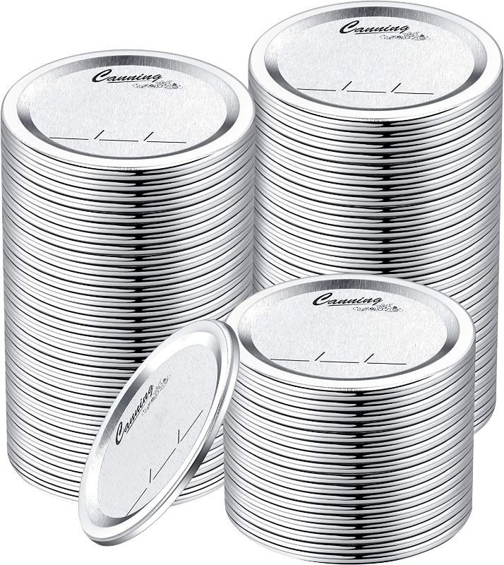 Photo 1 of 32-Count [Wide Mouth] Canning Lids for Ball, Kerr Jars -3.3in 
