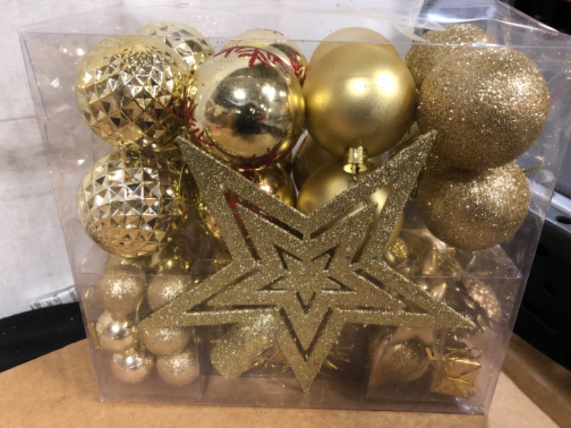 Photo 1 of  Christmas Ornament Set (Gold) small Sizes  
