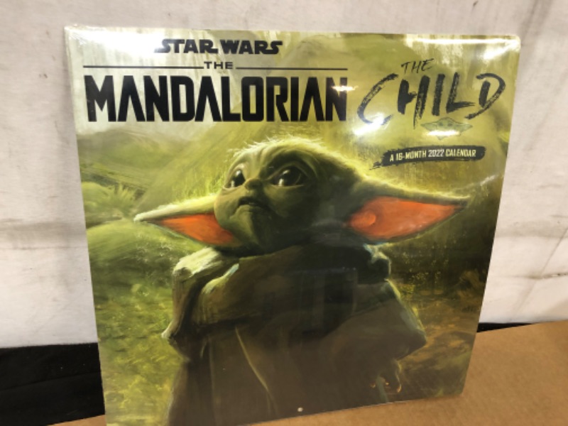 Photo 2 of 2022 Star Wars Mandalorian - The Child Wall Calendar