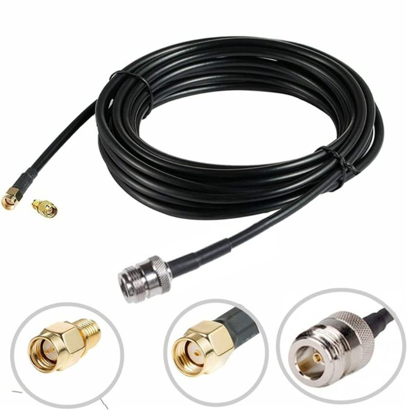 Photo 1 of 16.4ft Low Loss Coaxial Extension Cable N Female to RP-SMA Female & SMA Male Flexible Communications Coax Cable for Radio LoRa Gateway Nebra RAK Bobcat Helium Hotspot HNT Miner Antenna
FACTORY SEALED