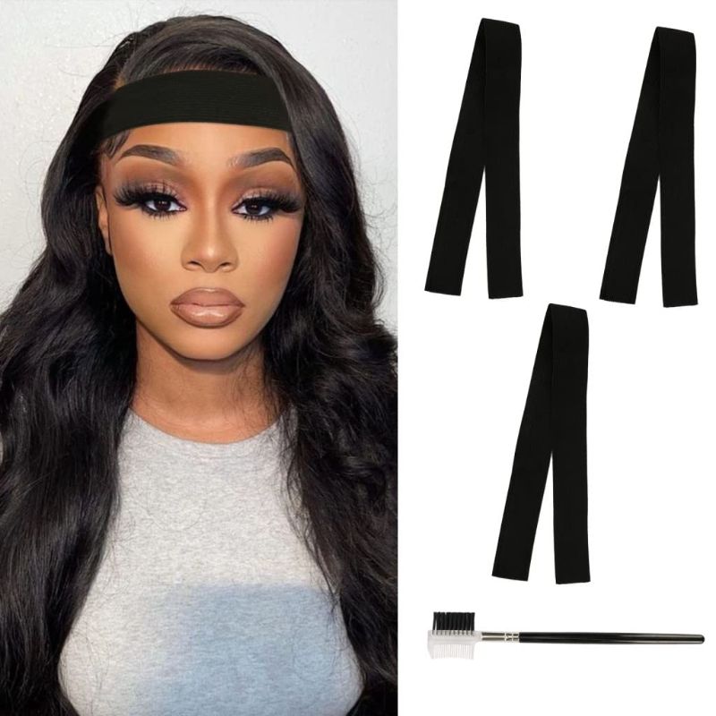Photo 1 of BARSDAR 3PCS Lace Melting Band for Wig, Wig Elastic Bands for Wigs Edge Wrap to Lay Edges Adjustable Wig Bands Accessories for Salon for Lace Wigs, Edge Laying Band
