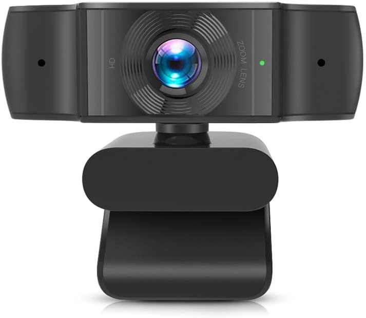 Photo 1 of Webcam, HD Webcam 1080P Pro Streaming Web Camera with Microphone, Widescreen USB Computer Camera for PC Mac Laptop Desktop Video Calling Conferencing Recording
