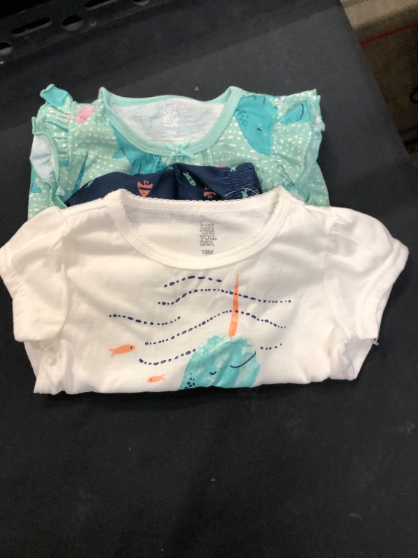 Photo 2 of Baby Boys' Whale Pajama Set - Just One You® Made by Carter's--SIZE 18M
