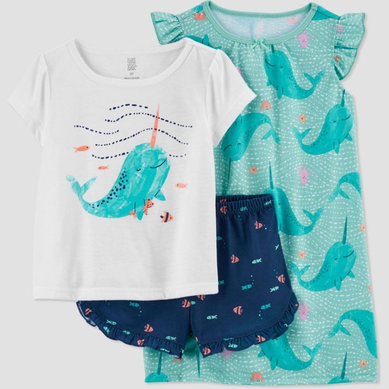 Photo 1 of Baby Boys' Whale Pajama Set - Just One You® Made by Carter's--SIZE 18M
