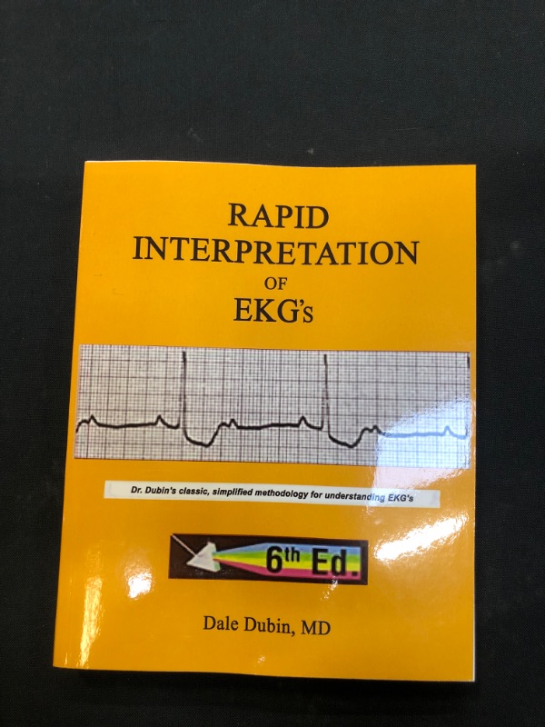 Photo 2 of [Rapid Interpretation of EKG's] Sixth Edition 6th Revised ed. Edition Paperback – August 31, 2022
