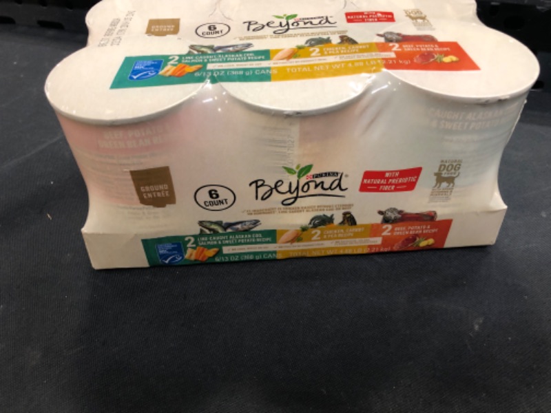 Photo 2 of (6 Pack) Purina Beyond Natural Pate Wet Dog Food Variety Pack Grain Free Ground Entrees 13 Oz. Cans
