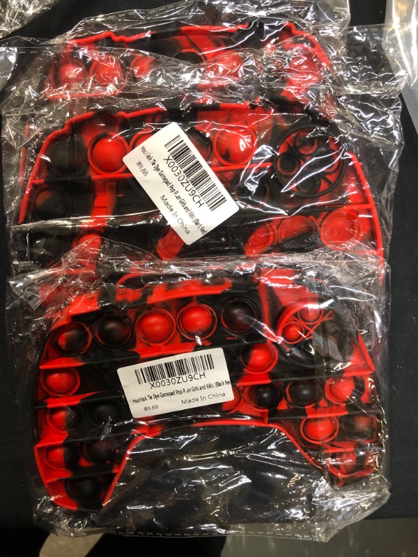 Photo 1 of 3pack--Gamepad Push Pop Fidget To--black&red