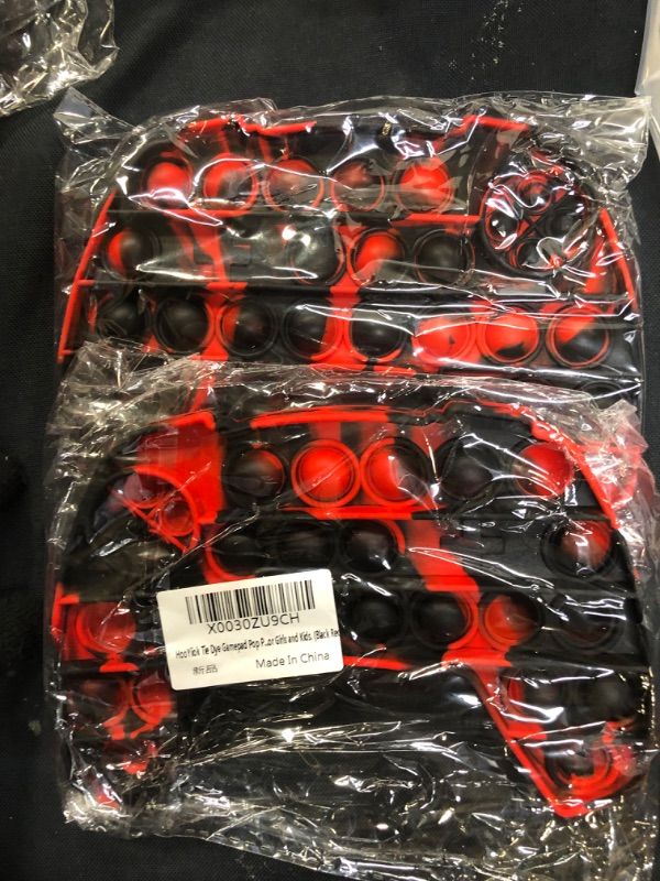 Photo 1 of 2pack--Gamepad Push Pop Fidget To--black&red