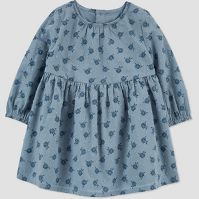 Photo 1 of Carter's Just One You®? Baby Girls' Floral Dress - Navy Blue--size 18m


