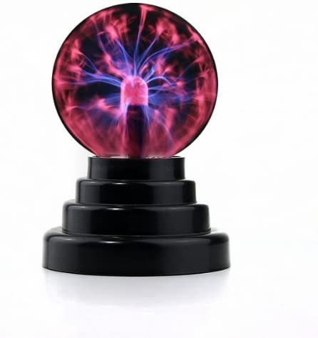 Photo 1 of  USB 3" Diameter Powered Plasma Ball | USB or (2 X AA) Powered | Science Toy | Electronic Plasma Light Gadget | Desk Toy | Classroom Accessory