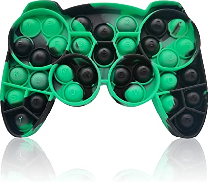 Photo 2 of 2 pack of Fidget Pop It Toys--
1-Jumbo dinosaur fidget
1-small game controller pop it 