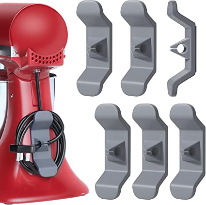 Photo 1 of 6 Pack Cord organizer for Appliances, Compatible with Stand Mixer, Air Fryer, Coffee Maker, Toaster (Gray)