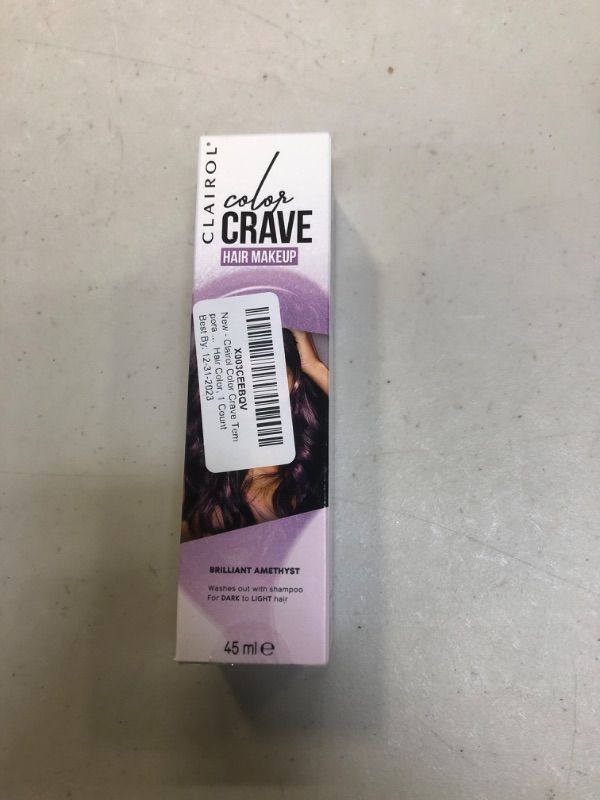 Photo 2 of Clairol Color Crave Hair Make up Washes Out with Shampoo 45ml Brilliant Amethyst