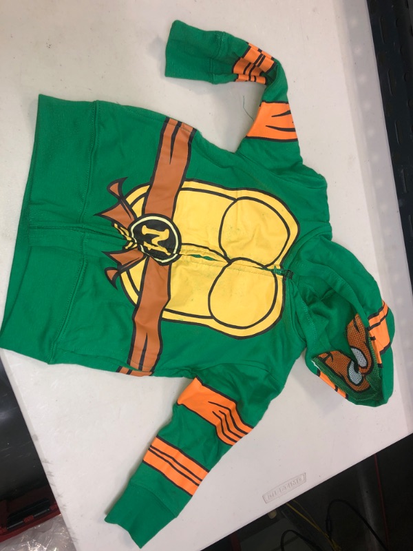 Photo 2 of KIDS NINJA TURTLE GREEN ZIP UP JACKET , SIZE 3T 