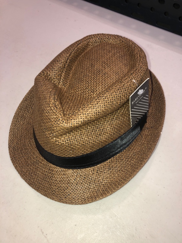 Photo 1 of BABEYOND BROWN FEDORA HAT SIZE SMALL / MEDIUM 