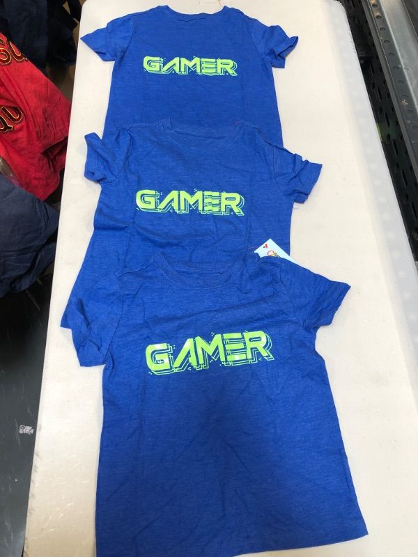 Photo 2 of Boys' 'Gamer' Graphic Short Sleeve T-Shirt - Cat & Jack™  ( PACK OF 3 ) SIZE XS