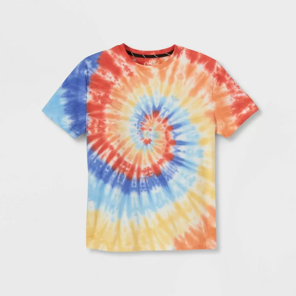 Photo 1 of Boys' Swirl Tie-Dye Graphic Short Sleeve T-Shirt--size S 6/7