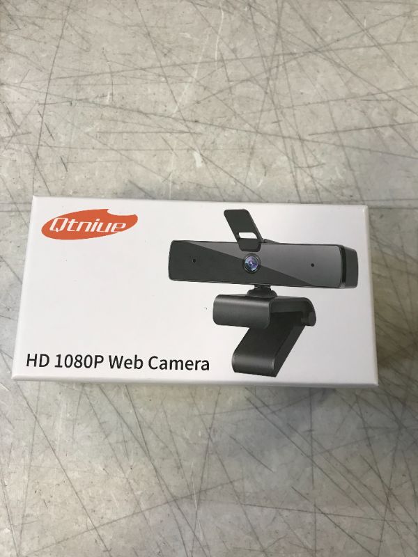 Photo 2 of Webcam with Microphone and Privacy Cover, Qtniue FHD Webcam 1080p, Desktop or Laptop and Smart TV USB Camera for Video Calling, Stereo Streaming and Online Classes
