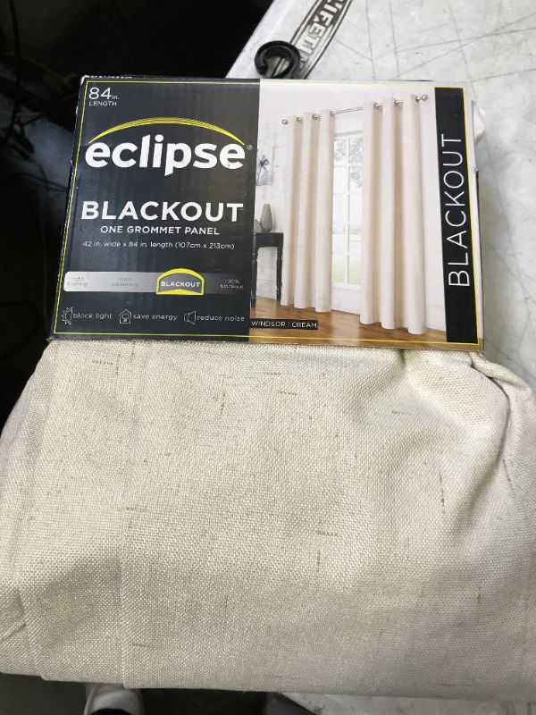 Photo 1 of 1pc Blackout Windsor Curtain Panel - Eclipse 42WX84L"

