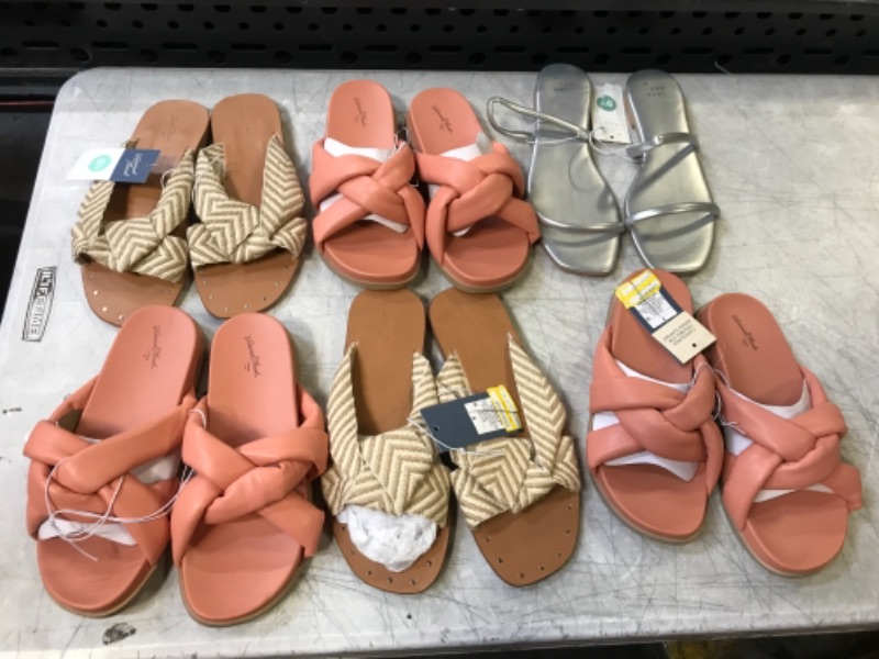 Photo 1 of BAG LOT, MISC. WOMENS SANDALS,(SIZES MAY VARY, BUY AS IS)