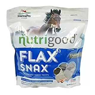 Photo 1 of  Manna Pro Flax Snax Horse Treats | Enriched with Biotin | 3.2 LB