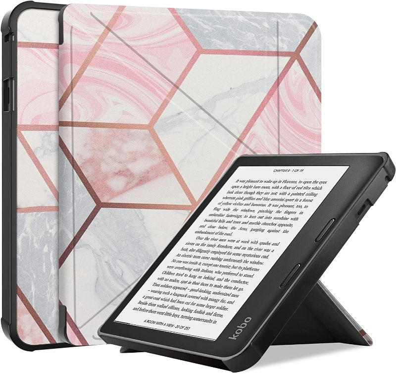 Photo 1 of Gylint Kobo Sage 2021 Origami Case, The Thinnest and Lightest Leather Smart Cover Case for New Kobo Sage 8'' 2021 Release with Auto Wake Sleep Feature Geometry
