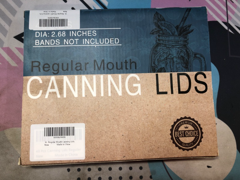 Photo 2 of 36-Count Regular Mouth Canning Lids(2.68 In) for Kerr Jars,Premium Food Grade Tinplate,Split-Type Jar Lids with Leak Proof Seals,100% Fit & Airtight.
