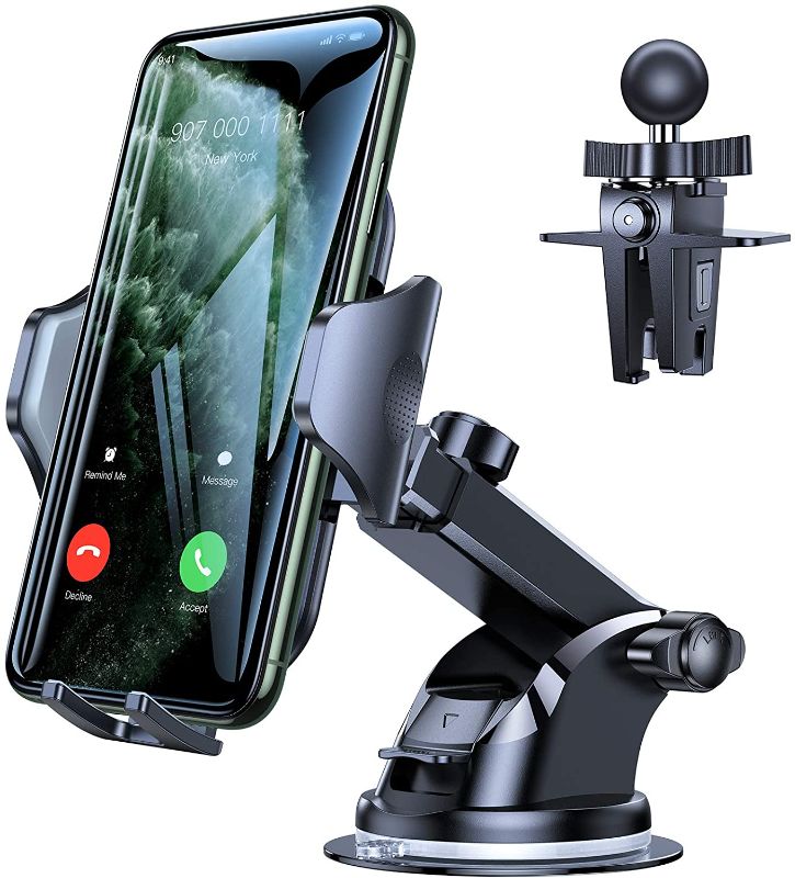 Photo 1 of Car phone holder, [thick shell phone] long arm suction cup phone holder