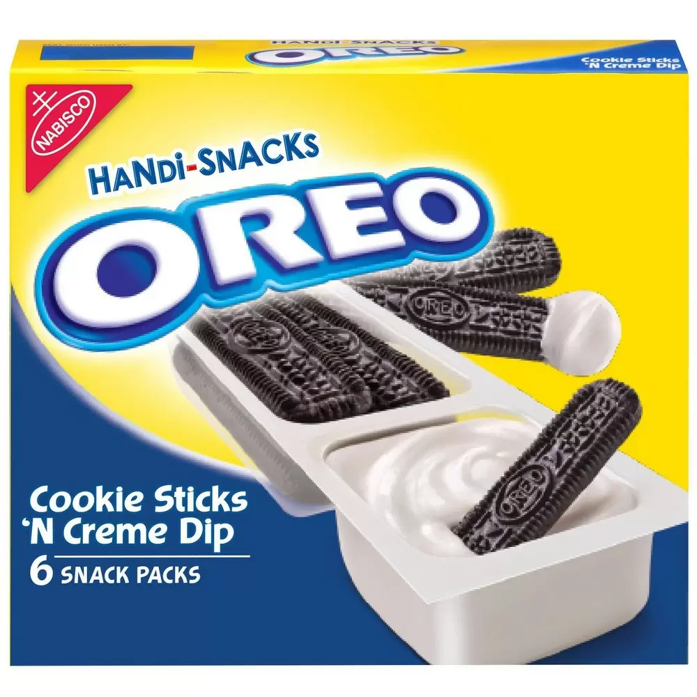 Photo 2 of  RITZ Handi-Snacks Crackers and Cheese Dip AND  Handi-Snacks Oreo Cookie Sticks 'N Creme -- 3 OREOS AND 2 RITZ --