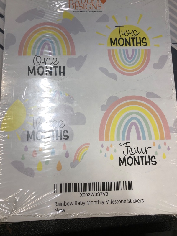 Photo 2 of 20 Monthly Baby Milestone Stickers Girl - Rainbow Baby Monthly Milestone Stickers for Baby Girl, Milestone Baby Monthly Stickers, Baby Month Stickers for Baby Photo Props, Monthly Baby Stickers Girl
