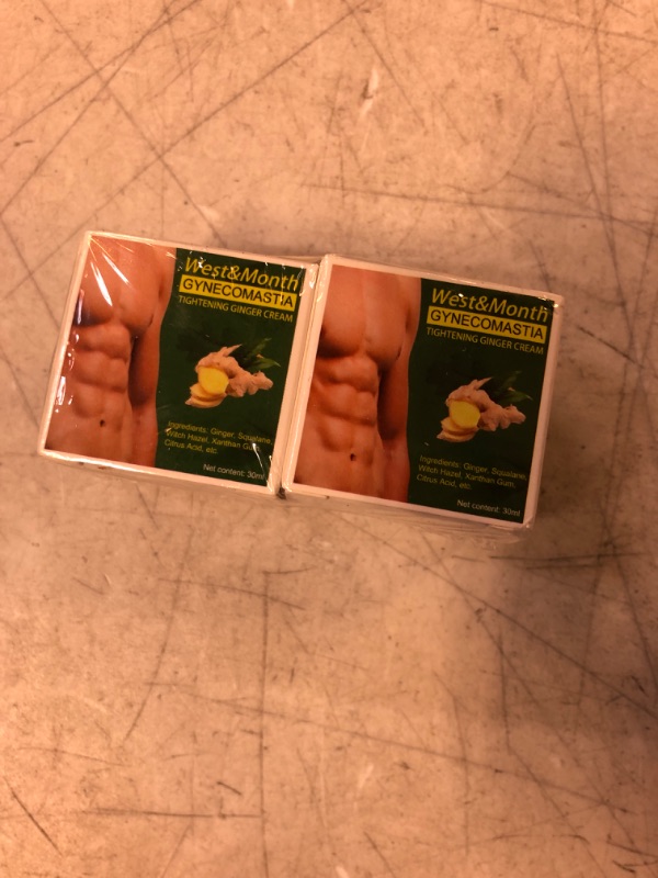 Photo 1 of 2PCS Solipac Gynecomastia Tightening Ginger Cream,Gynecomastia Cream for Men,Effectively Shrinks Men Chest Tightening Ginger Cream ?30ML?

