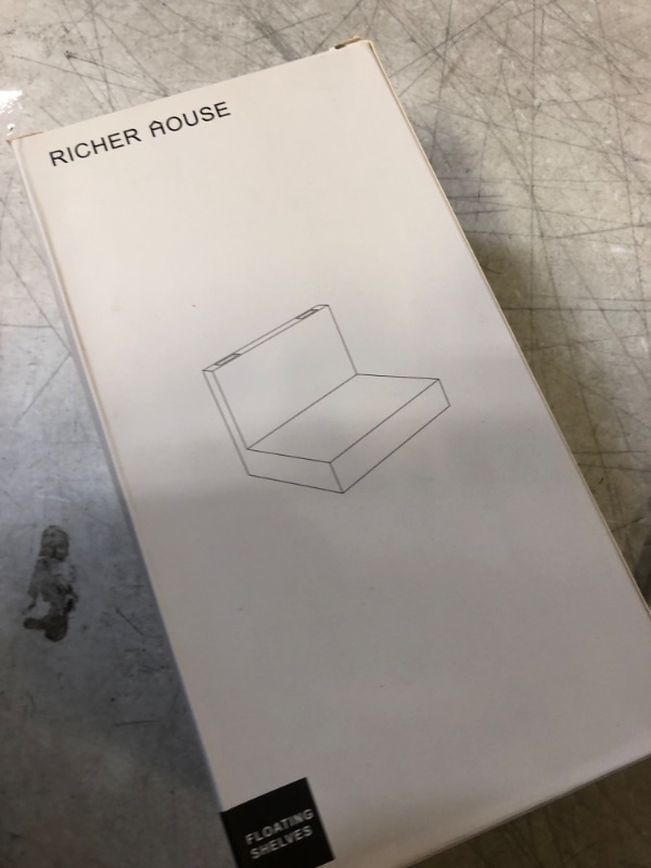 Photo 1 of 3-Pack Small Floating Shelves for Wall by RICHER HOUSE, 4 Inch Plastic Display Ledges for Mini Decor, Compact Style Small Wall Shelf 