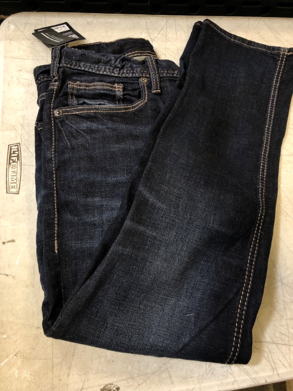 Photo 2 of Allan Slim Fit Straight Leg Jeans, Dark Wash BBS491, 31W x 34L
