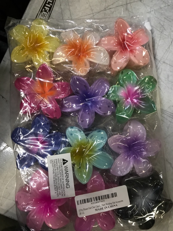 Photo 1 of 12 PC HAIR CLIP ACCESSORIES -- VARIOUS COLORS 