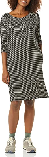 Photo 1 of Amazon Essentials Women's Maternity Gathered Neckline Dress --- SMALL 
