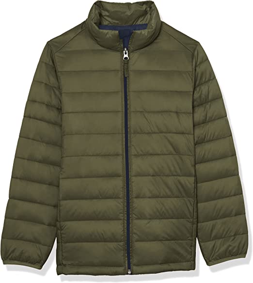 Photo 1 of Amazon Essentials Boys and Toddlers' Light-Weight Water-Resistant Packable Puffer Jacket
