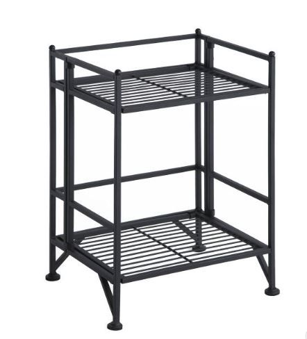 Photo 1 of 20.25" 2 Tier Folding Metal Shelf - Breighton Home

