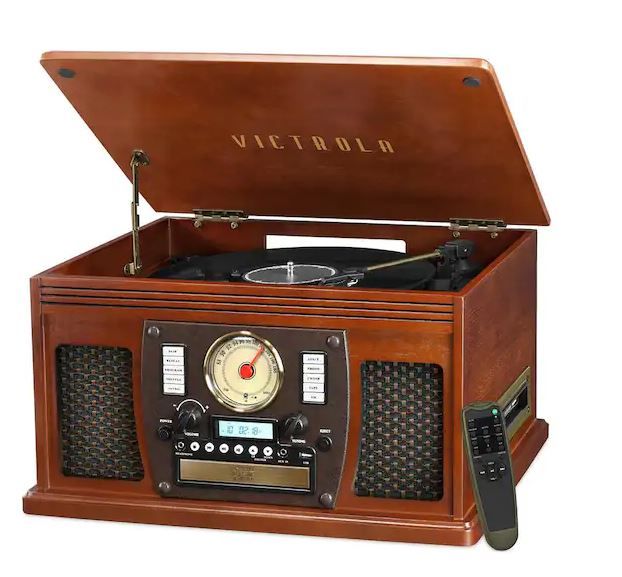 Photo 1 of Navigator 8-in-1 Classic Bluetooth Record Player with USB Encoding and 3-speed Turntable
