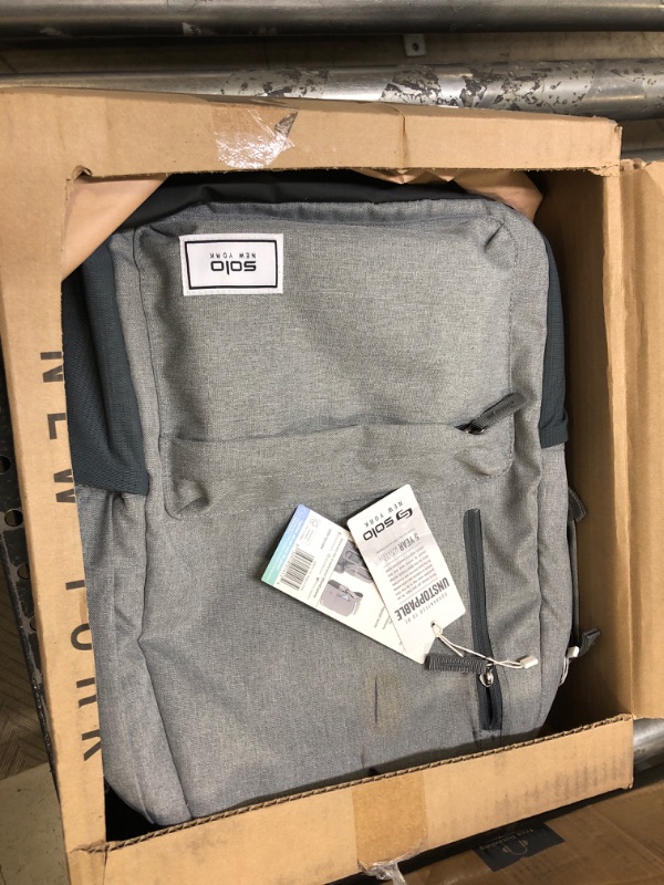 Photo 2 of Solo Re:Cover 15.6 Inch Laptop Backpack, Grey
