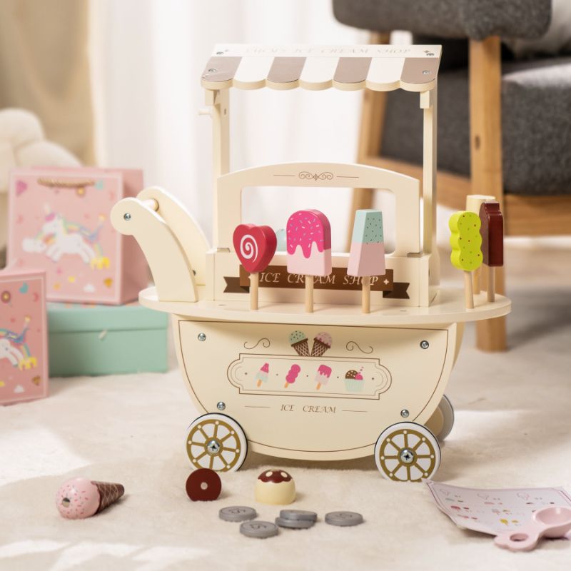 Photo 1 of Ice Cream Cart for Kids Toddlers, Food Toys Gift for Boys Girls,(1piece an order)
