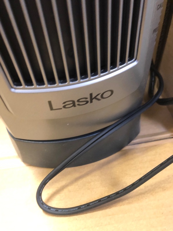 Photo 2 of Lasko 1500W Digital Ceramic Space Heater with Remote, 755320, Silver