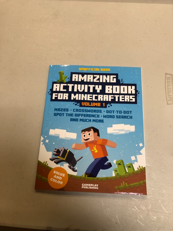 Photo 1 of Amazing Activity Book For Minecrafters: Puzzles, Mazes, Dot-To-Dot, Spot The Difference, Crosswords, Maths, Word Search And More (Unofficial Book) (Amazing Activity Books For Minecrafters) (Volume 1)