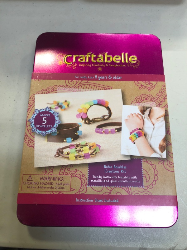 Photo 2 of Craftabelle – Boho Baubles Creation Kit – Bracelet Making Kit – 101pc Jewelry Set with Beads – DIY Jewelry Kits for Kids Aged 8 Years +
