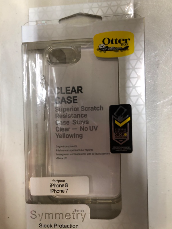 Photo 2 of OtterBox SYMMETRY CLEAR SERIES Case for iPhone SE (3rd and 2nd gen) and iPhone 8/7 - Retail Packaging - CLEAR
