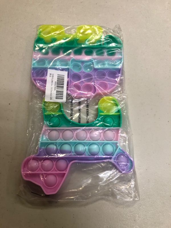 Photo 1 of 2 Packs Pop Fidget Toys Dog Elephant Toys Gift with Popping Sounds for Kids, Rainbow Macaron Bubbles Surprised for Autism ADHD ADD to Relieve Stress
