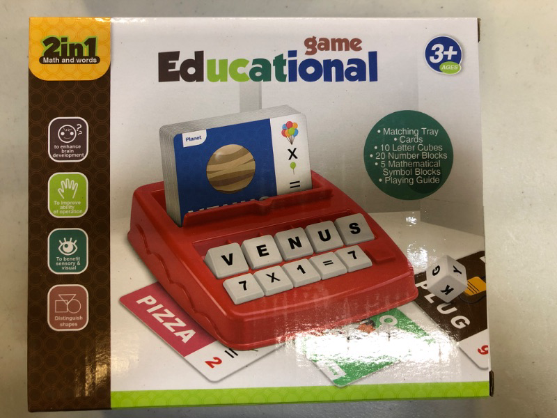 Photo 2 of Educational Matching Letter Game, Sight Word Games, Interactive Game Toys. for Kids Toys Educational Learning Toys for Boys Girls Birthday Party Gifts for 3 4 5 6 Year Olds
FACTORY SEALED