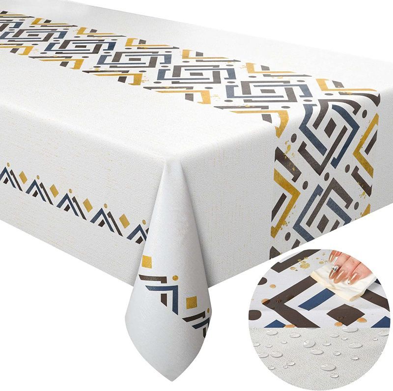 Photo 1 of AOMGD Rectangle Waterproof Tablecloth - 55 x 86 Inch Stain and Wrinkle Resistant Table Cloth for Dining Table Rustic Farmhouse Kitchen,7.2 FT for 6 to 8 Seats
FACTORY SEALED
