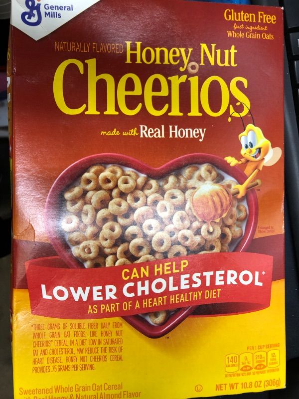 Photo 2 of 3 BOXES OF CEREAL-2 HONEY NUT CHEERIOS; 1 GOLDEN GRAHAMS
EXP 11/3/2022