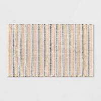 Photo 1 of 27"x45" Striped Ribbed Accent Rug - Pillowfort™

