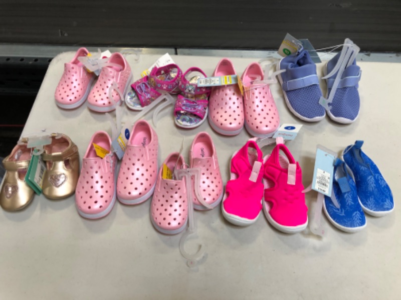 Photo 1 of bundle of kids shoes various sizes sold as is